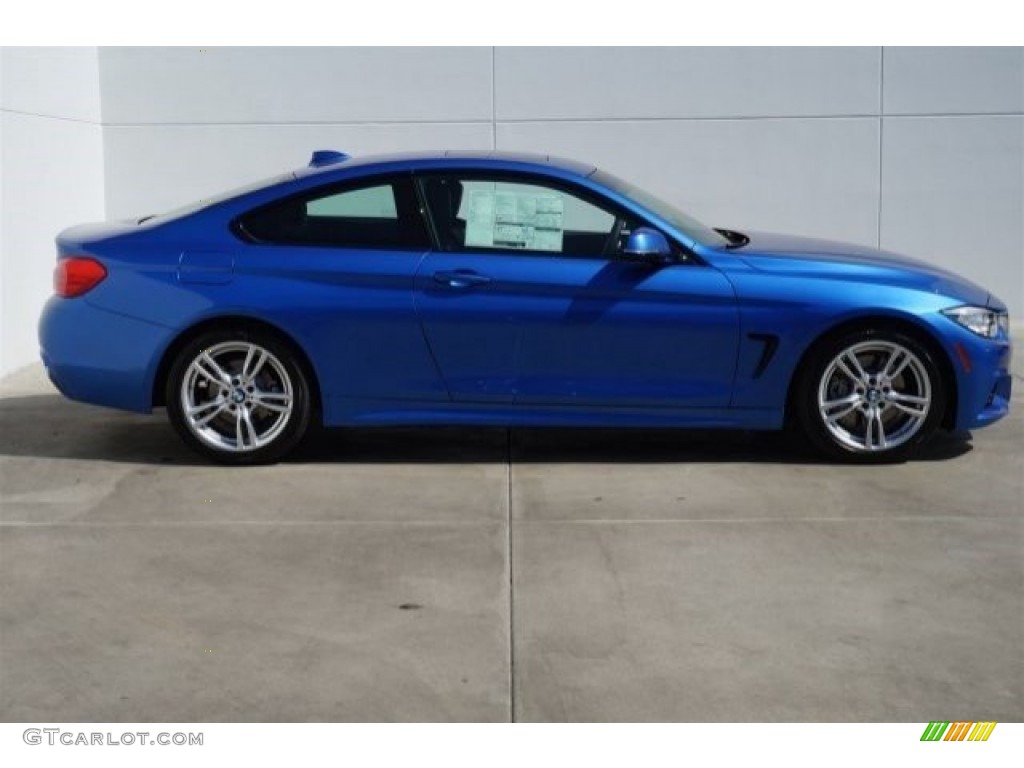Estoril Blue Metallic 2015 BMW 4 Series 428i Coupe Exterior Photo #96403514