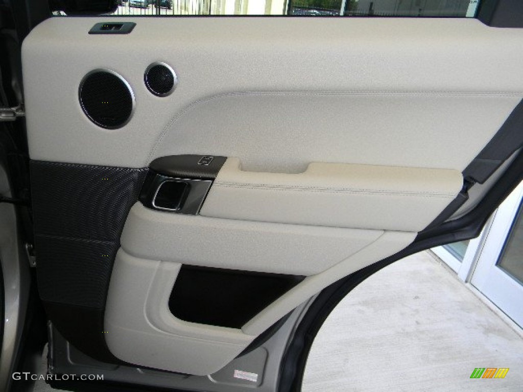 2014 Land Rover Range Rover Sport Supercharged Espresso/Ivory/Espresso Door Panel Photo #96403772