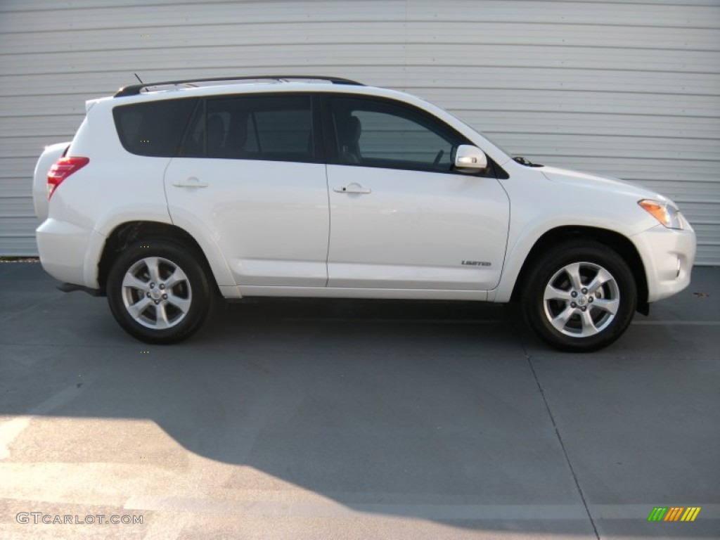 2012 RAV4 Limited - Blizzard White Pearl / Ash photo #3