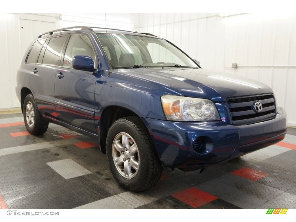Indigo Ink Pearl 2004 Toyota Highlander V6 4WD Exterior Photo #96406043