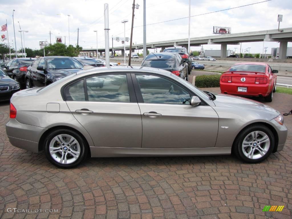 2008 3 Series 328i Sedan - Platinum Bronze Metallic / Beige photo #14