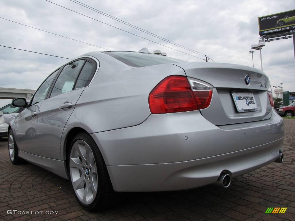 2008 3 Series 335i Sedan - Titanium Silver Metallic / Black photo #3