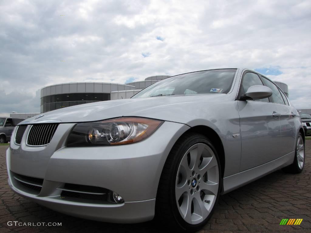 2008 3 Series 335i Sedan - Titanium Silver Metallic / Black photo #9