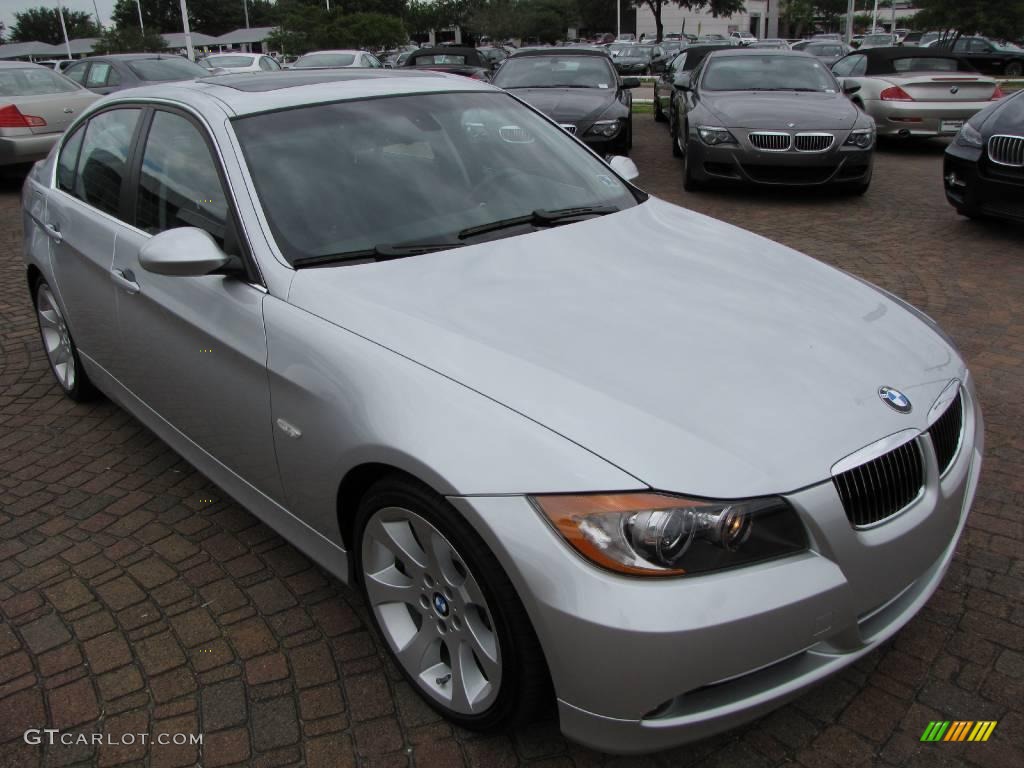 2008 3 Series 335i Sedan - Titanium Silver Metallic / Black photo #15