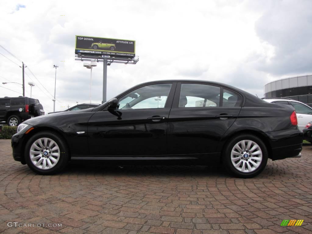 2009 3 Series 328i Sedan - Jet Black / Black photo #2