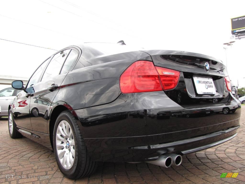 2009 3 Series 328i Sedan - Jet Black / Black photo #3