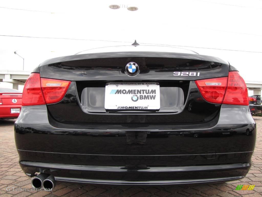 2009 3 Series 328i Sedan - Jet Black / Black photo #4