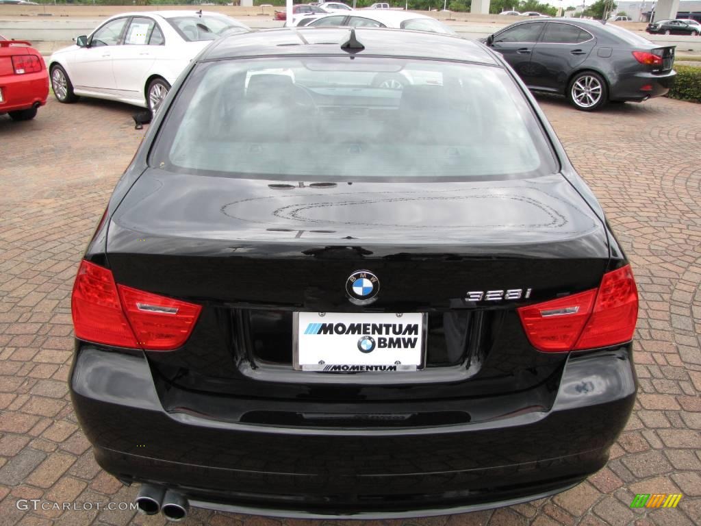 2009 3 Series 328i Sedan - Jet Black / Black photo #12