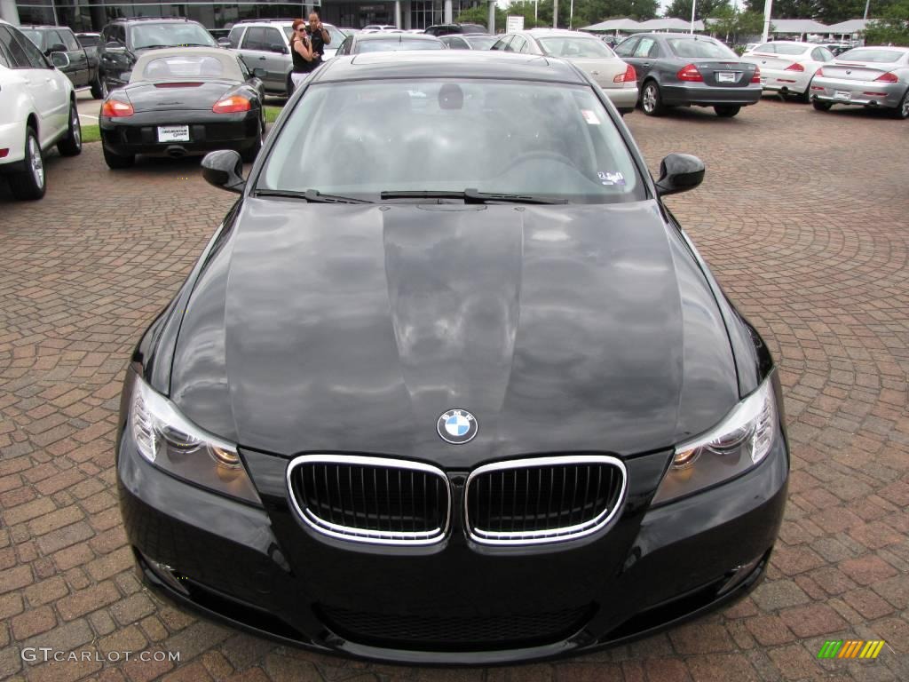 2009 3 Series 328i Sedan - Jet Black / Black photo #16