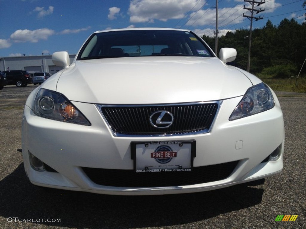 2006 IS 250 AWD - Crystal White / Black photo #2