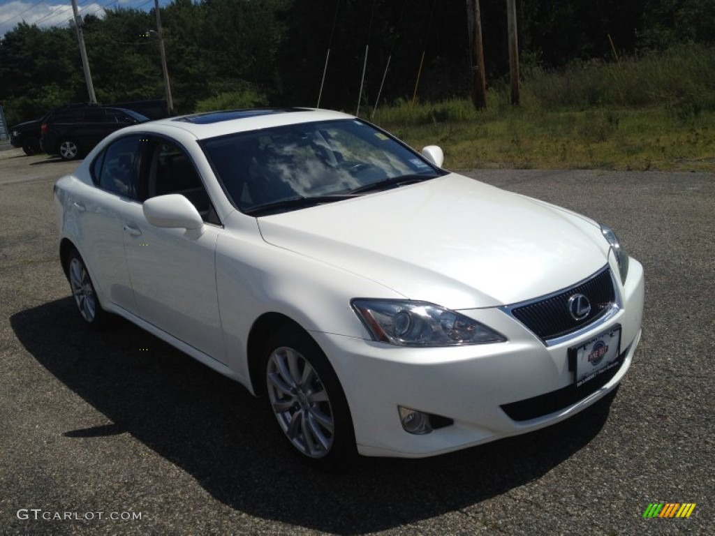 2006 IS 250 AWD - Crystal White / Black photo #3