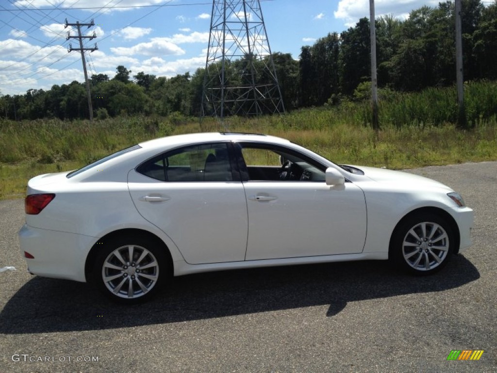 2006 IS 250 AWD - Crystal White / Black photo #5