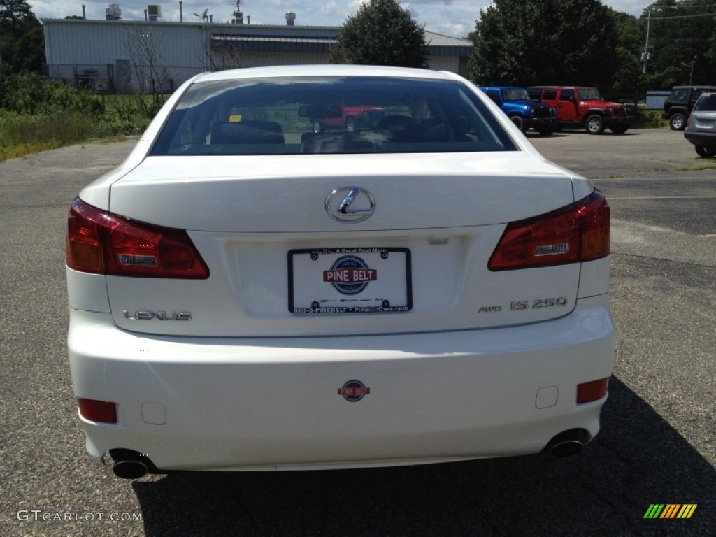 2006 IS 250 AWD - Crystal White / Black photo #8