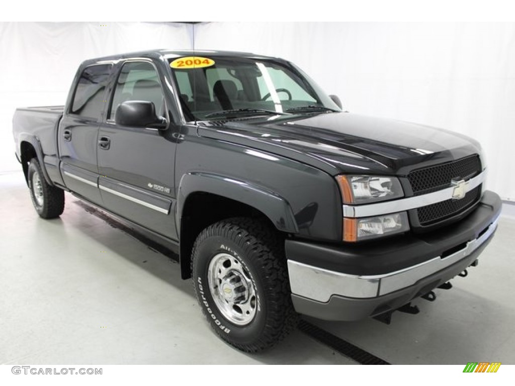 2003 Silverado 1500 LS Crew Cab 4x4 - Dark Gray Metallic / Dark Charcoal photo #6