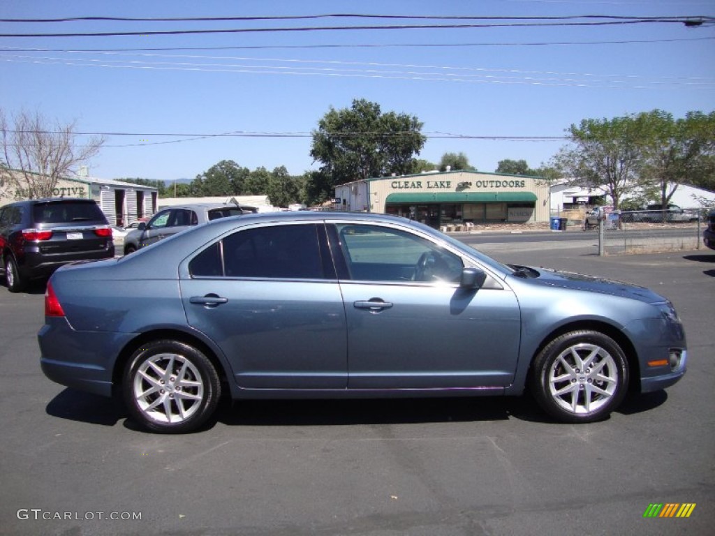 2011 Fusion SEL - Steel Blue Metallic / Charcoal Black photo #8