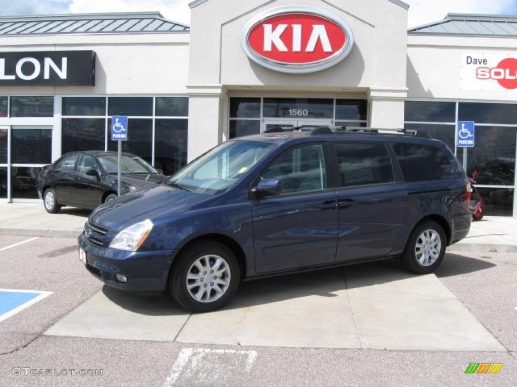 2008 Sedona LX - Velvet Blue Metallic / Gray photo #1