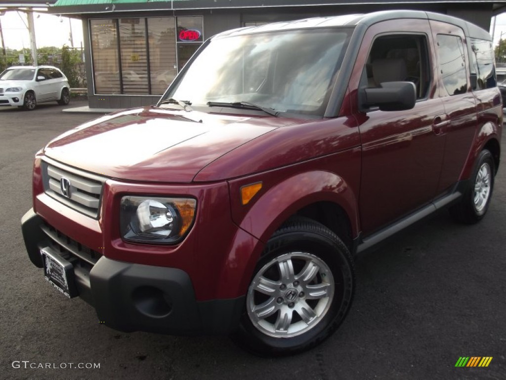2008 Element EX AWD - Tango Red Pearl / Gray/Black photo #1
