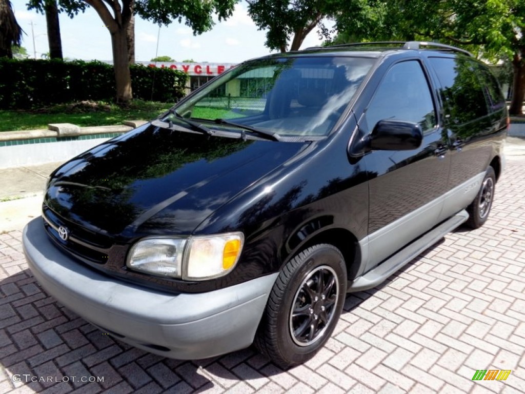 1999 Sienna LE - Black / Oak Beige photo #1