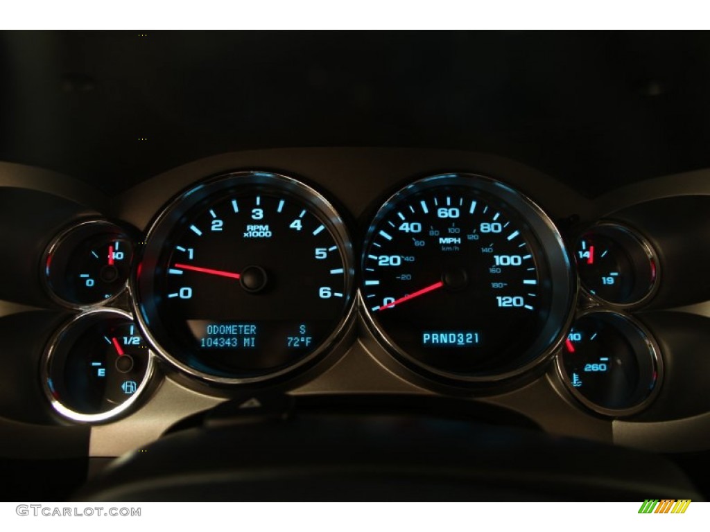 2009 Chevrolet Silverado 1500 LT Crew Cab 4x4 Gauges Photo #96414944