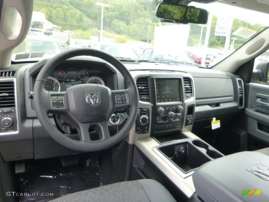 2014 1500 SLT Quad Cab 4x4 - Granite Crystal Metallic / Black/Diesel Gray photo #14