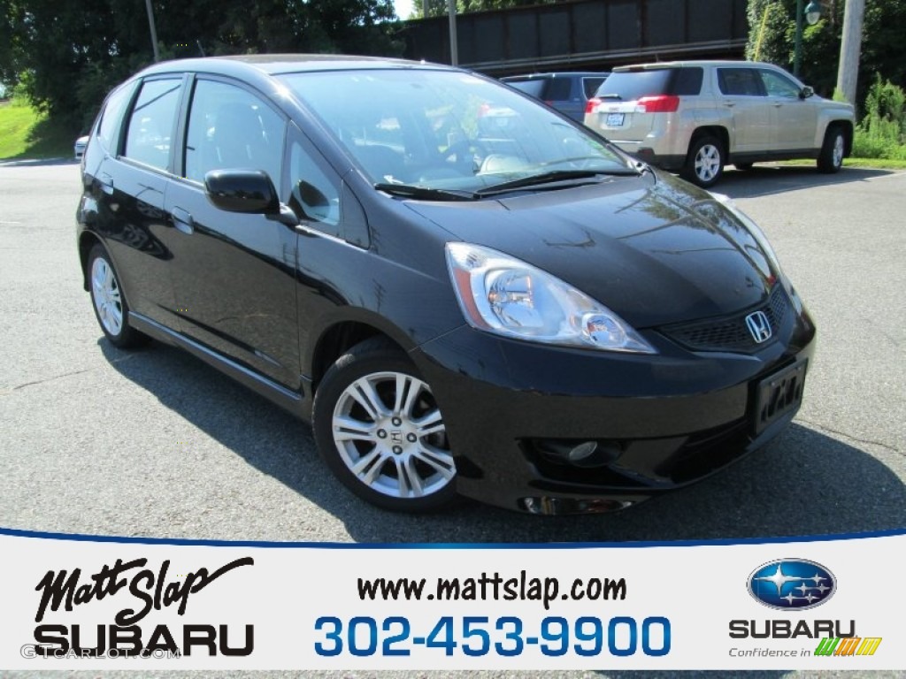 Crystal Black Pearl Honda Fit