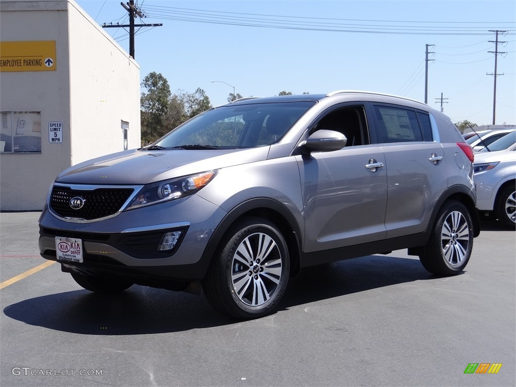 2015 Sportage EX - Mineral Silver / Black photo #6