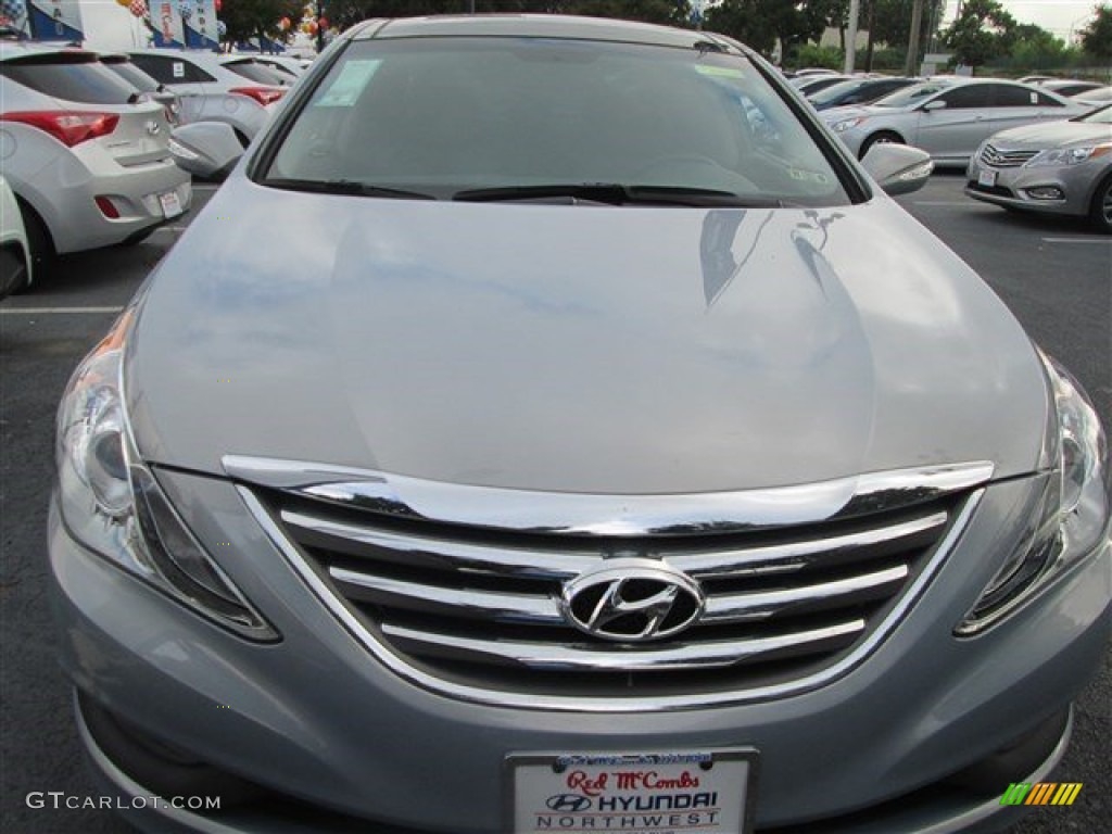 2014 Sonata Limited 2.0T - Iridescent Silver Blue Pearl / Gray photo #2