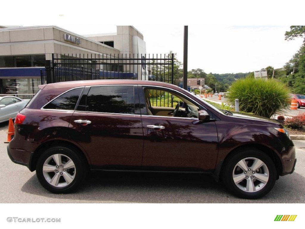 2011 MDX  - Dark Cherry Pearl / Taupe photo #3