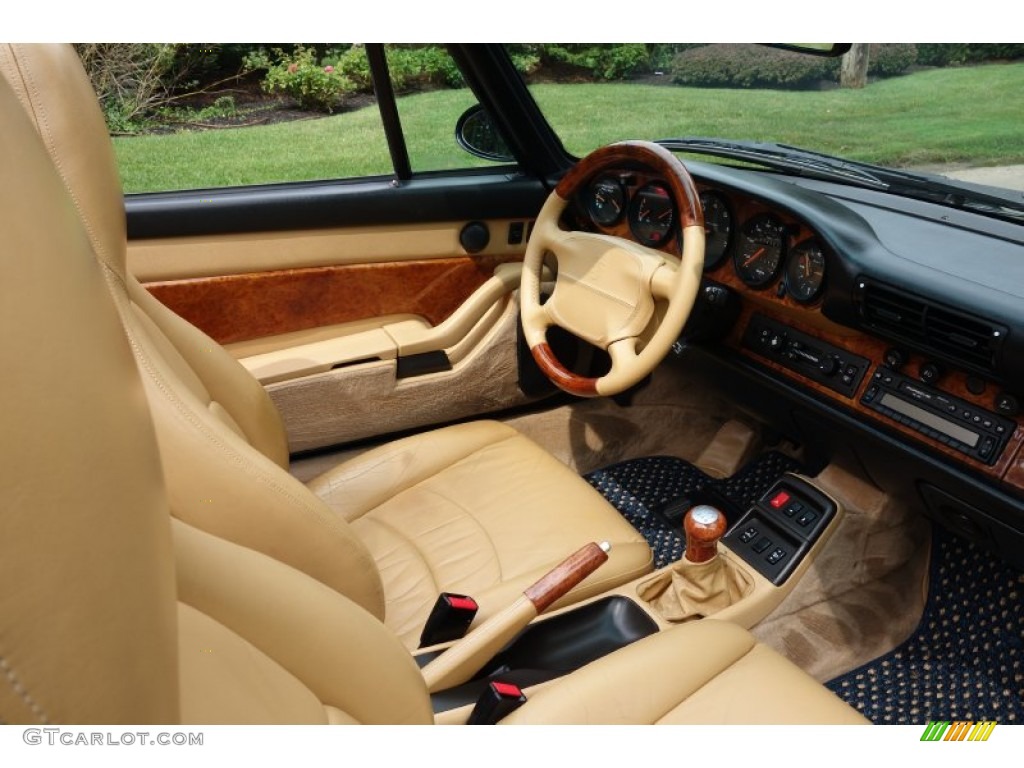 Cashmere Beige Interior 1996 Porsche 911 Carrera 4 Photo #96426745