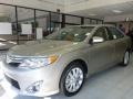 2013 Champagne Mica Toyota Camry Hybrid XLE  photo #3