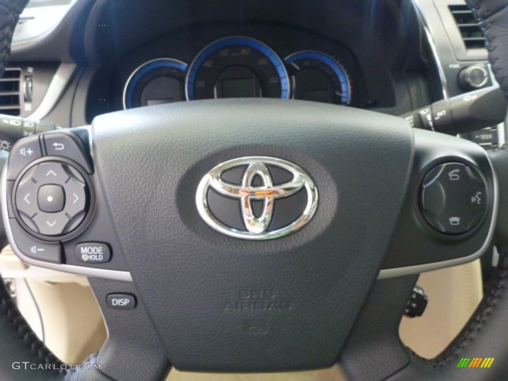 2013 Camry Hybrid XLE - Champagne Mica / Ivory photo #22