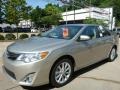 2013 Champagne Mica Toyota Camry Hybrid XLE  photo #3