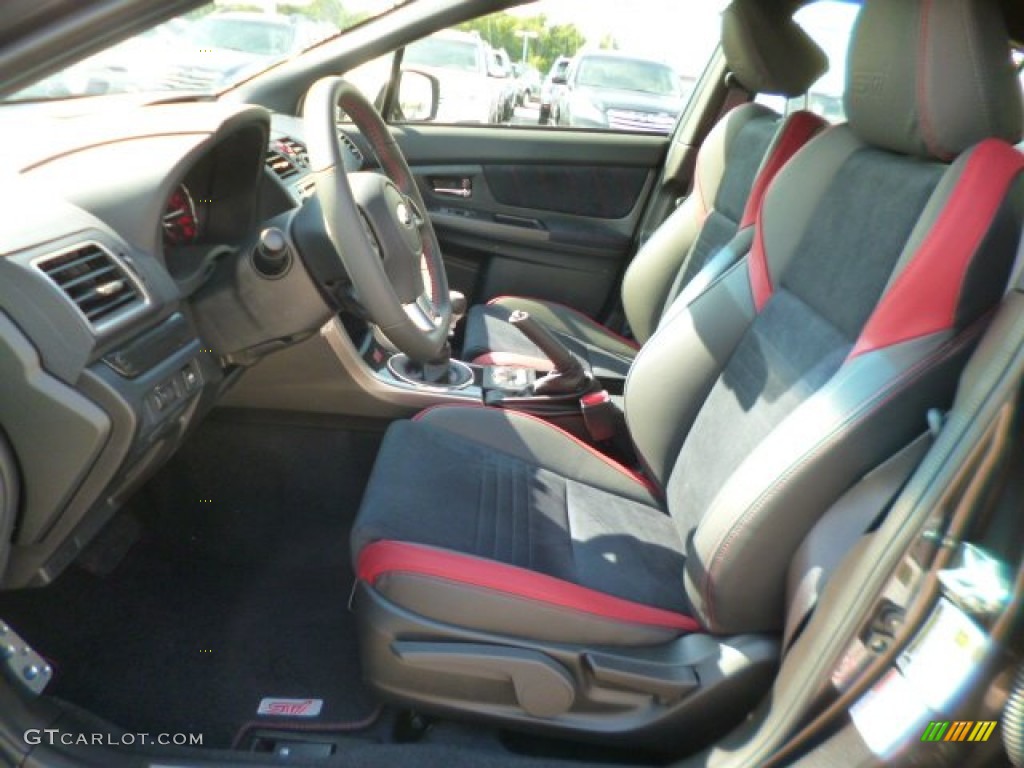 Carbon Black Interior 2015 Subaru WRX STI Photo #96429079