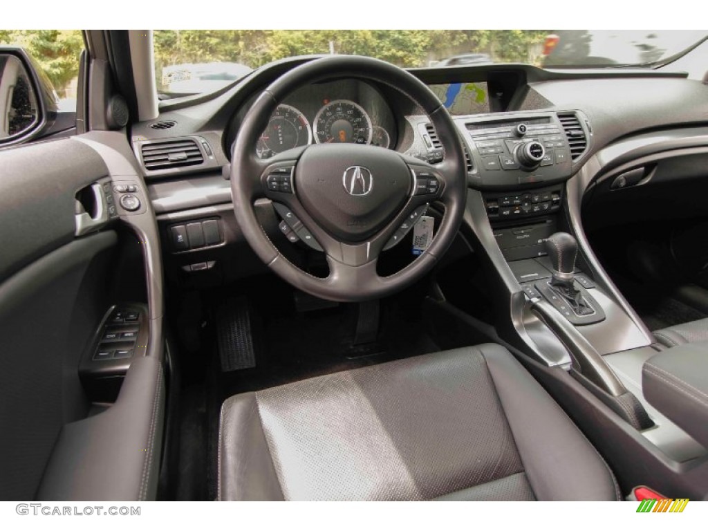 Ebony Interior 2014 Acura TSX Sport Wagon Photo #96429103