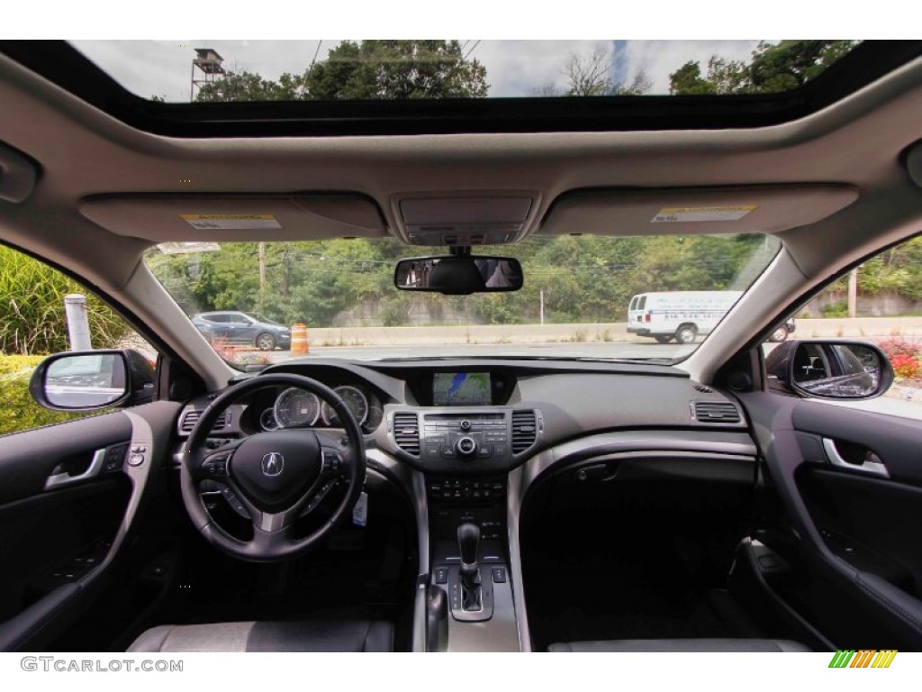 2014 Acura TSX Sport Wagon Ebony Dashboard Photo #96429127