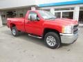 Victory Red - Silverado 2500HD WT Regular Cab 4x4 Photo No. 4