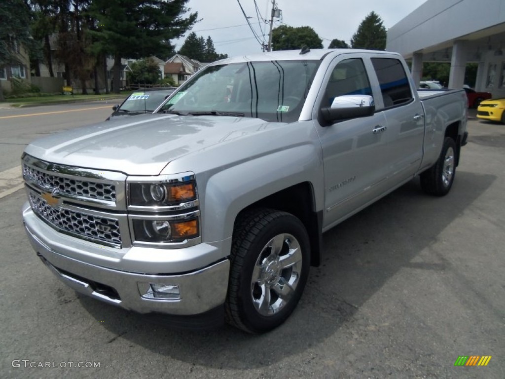 2014 Silverado 1500 LTZ Crew Cab 4x4 - Silver Ice Metallic / Jet Black/Dark Ash photo #1