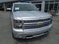 2014 Silver Ice Metallic Chevrolet Silverado 1500 LTZ Crew Cab 4x4  photo #2