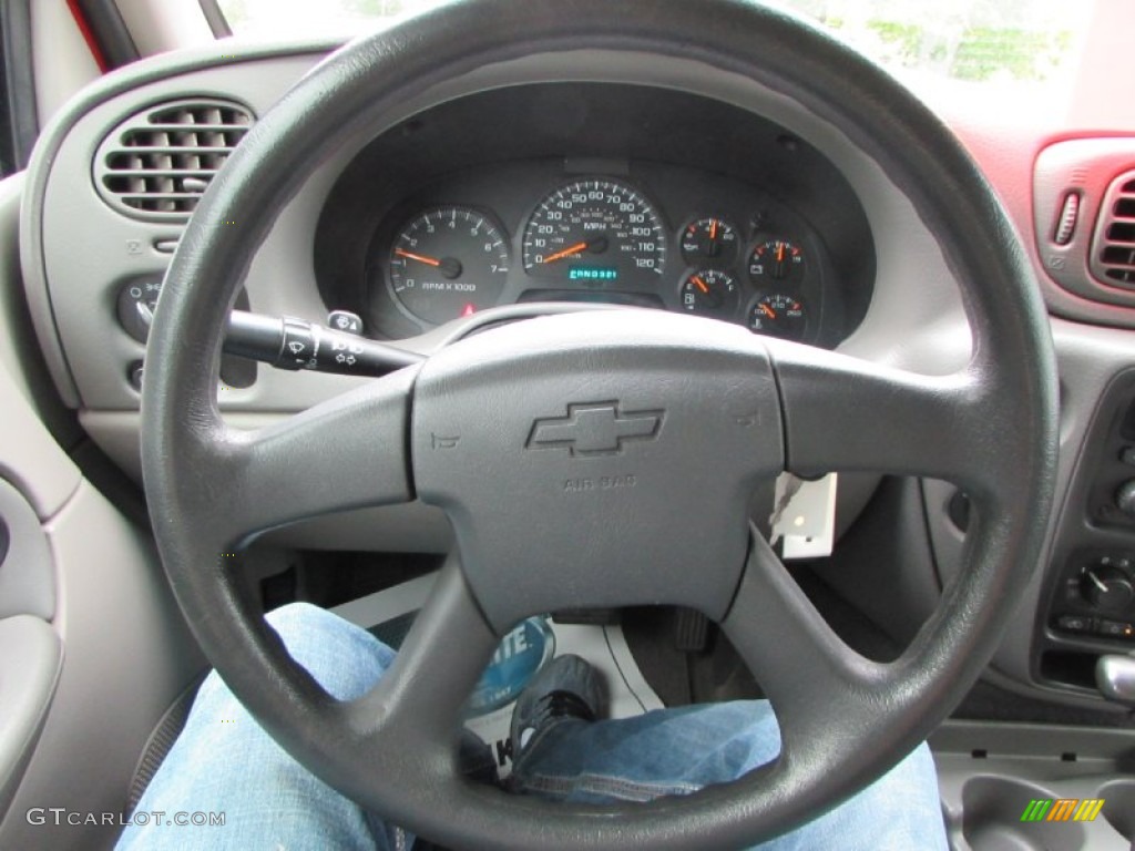 2002 TrailBlazer LS 4x4 - Victory Red / Dark Pewter photo #36
