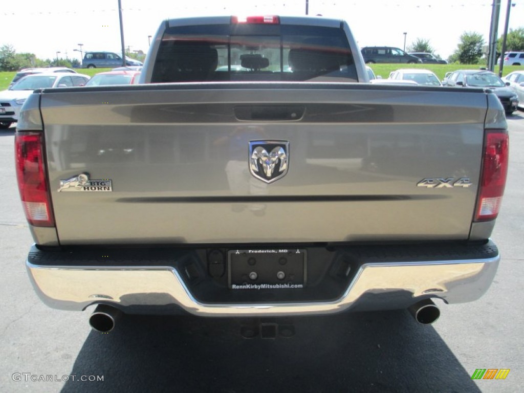 2011 Ram 1500 Laramie Longhorn Crew Cab 4x4 - Mineral Gray Metallic / Dark Slate Gray/Russet Brown photo #6