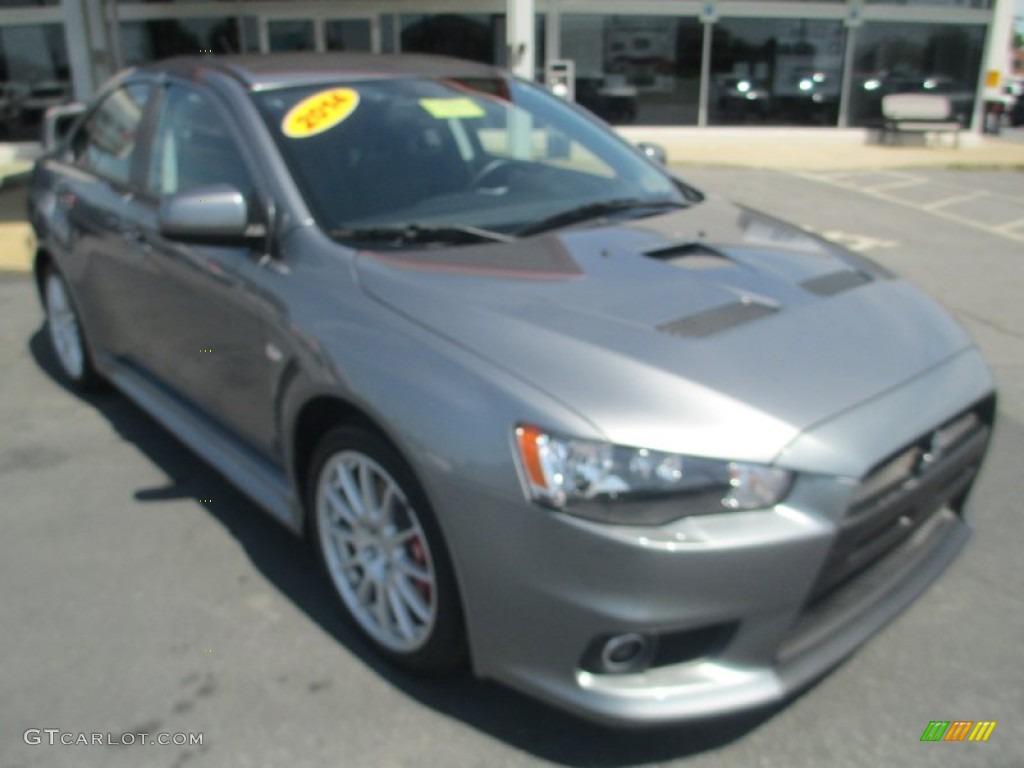 2014 Lancer Evolution GSR - Mercury Gray / Black photo #1