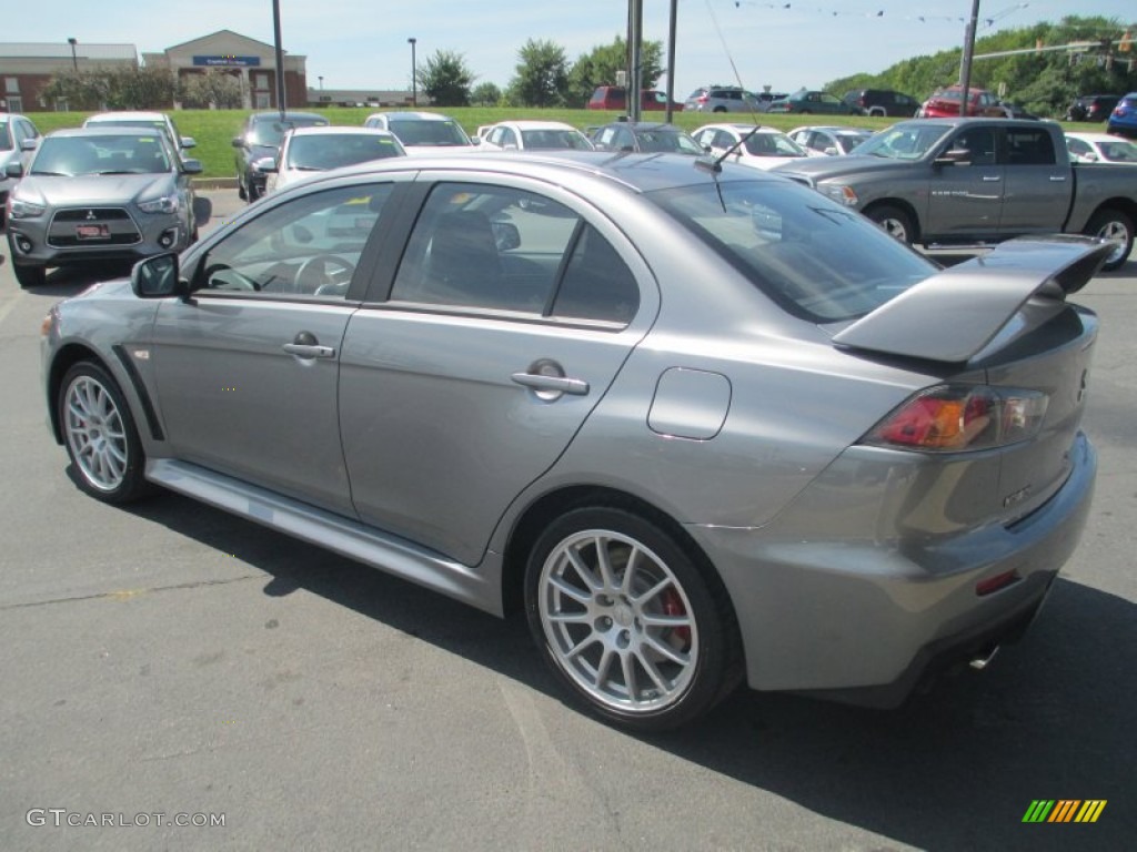 2014 Lancer Evolution GSR - Mercury Gray / Black photo #5