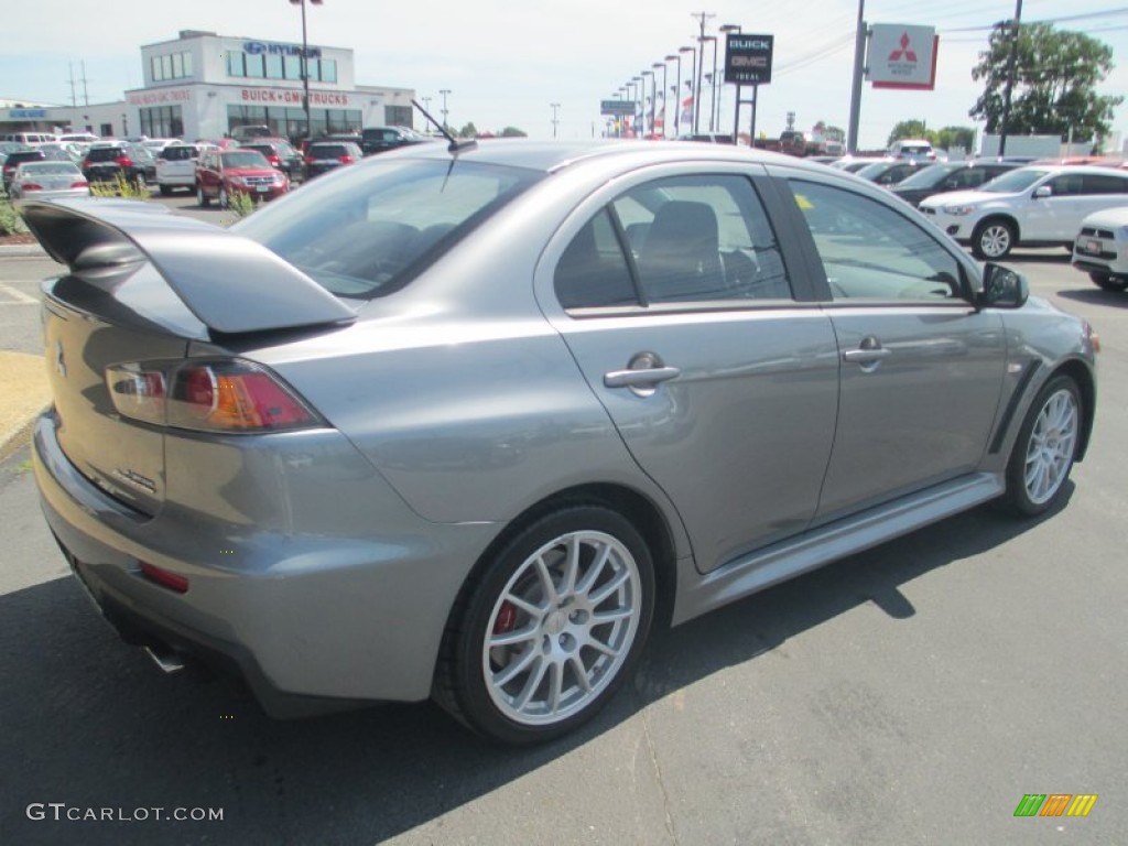 2014 Lancer Evolution GSR - Mercury Gray / Black photo #7