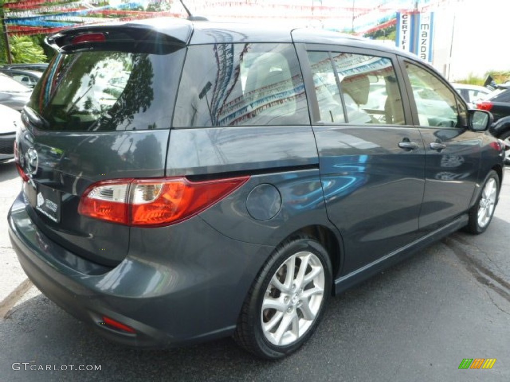 2012 MAZDA5 Touring - Metropolitan Gray Metallic / Sand photo #12