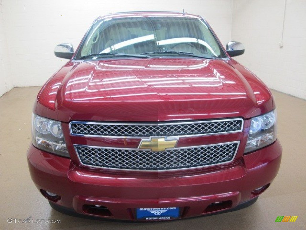 2011 Suburban LTZ 4x4 - Red Jewel Tintcoat / Light Cashmere/Dark Cashmere photo #2
