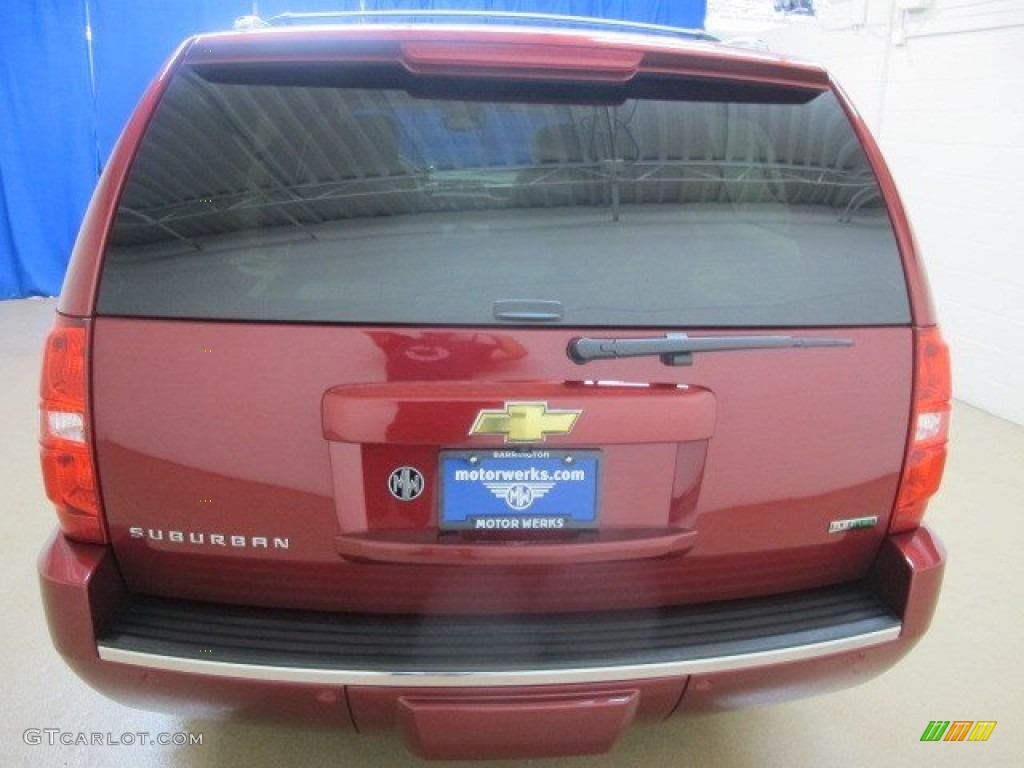 2011 Suburban LTZ 4x4 - Red Jewel Tintcoat / Light Cashmere/Dark Cashmere photo #6