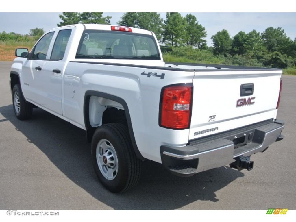 2015 Sierra 2500HD Double Cab 4x4 - Summit White / Jet Black/Dark Ash photo #4