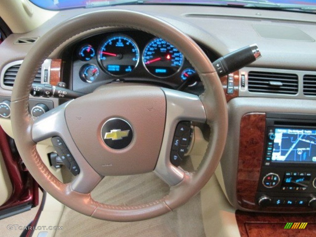 2011 Suburban LTZ 4x4 - Red Jewel Tintcoat / Light Cashmere/Dark Cashmere photo #41