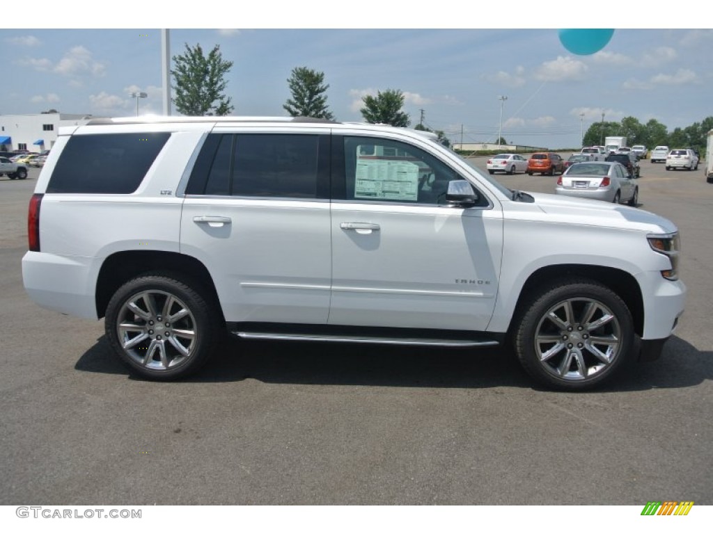 Summit White 2015 Chevrolet Tahoe LTZ 4WD Exterior Photo #96434926