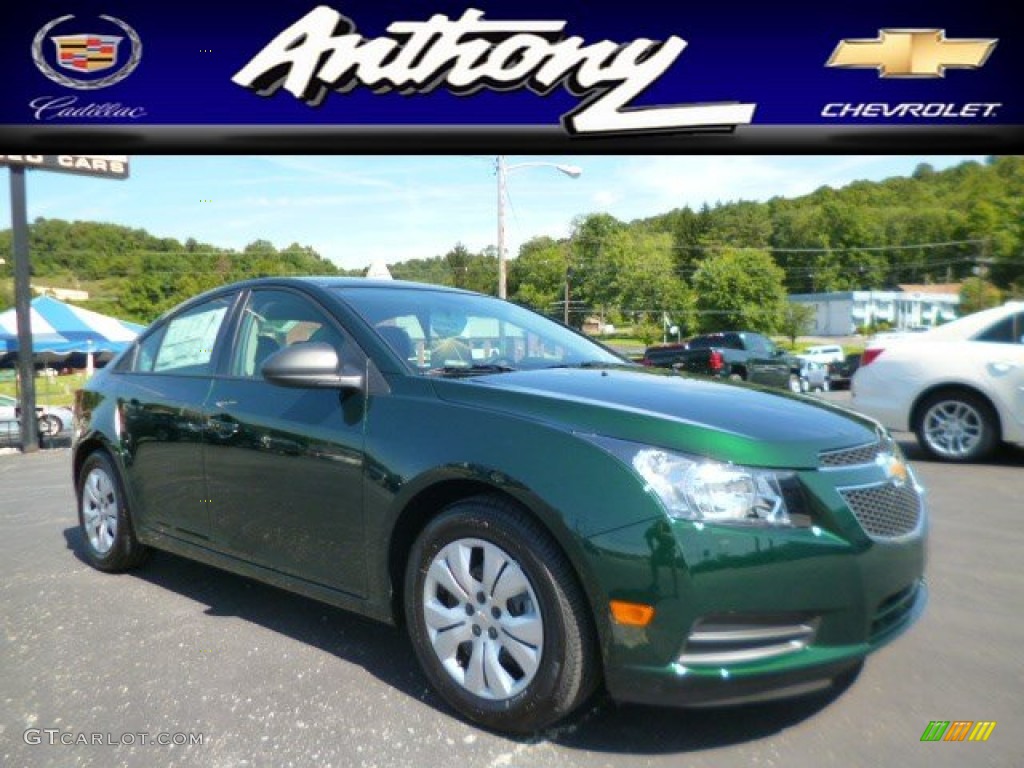 2014 Cruze LS - Rainforest Green Metallic / Jet Black/Medium Titanium photo #1